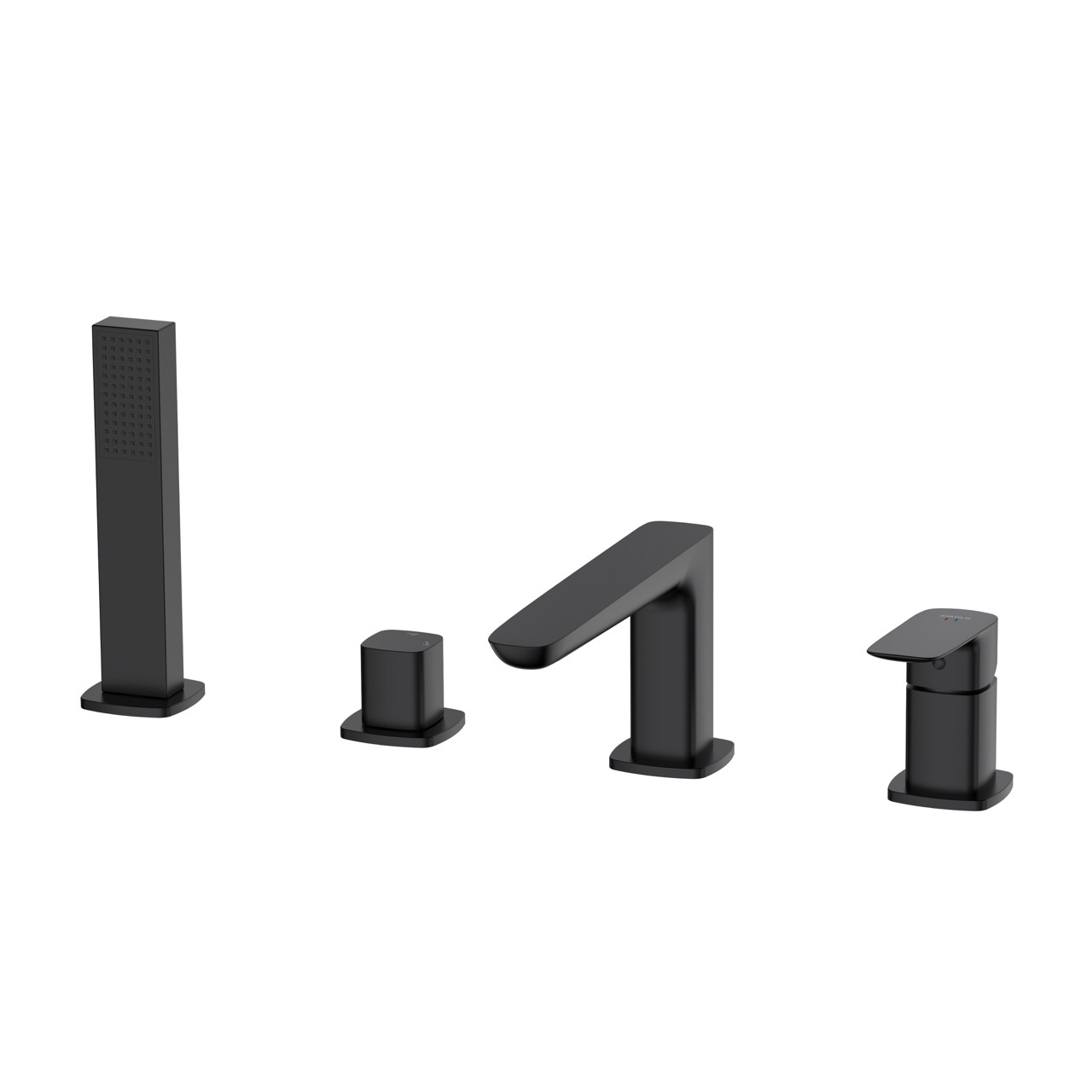 Bateria wannowa 4-otworowa AVAPAX QANIX czarny mat ABQA241321 – widok produktu