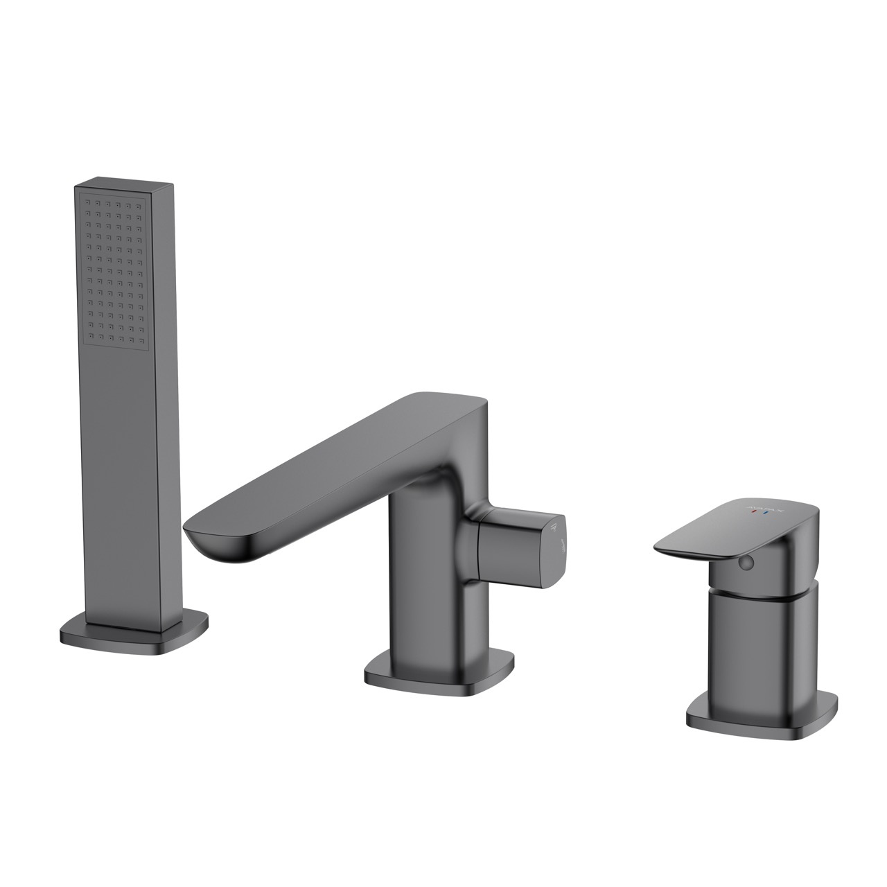 Bateria wannowa 3-otworowa AVAPAX QANIX Gun Metal mat ABQA231421 – widok produktu