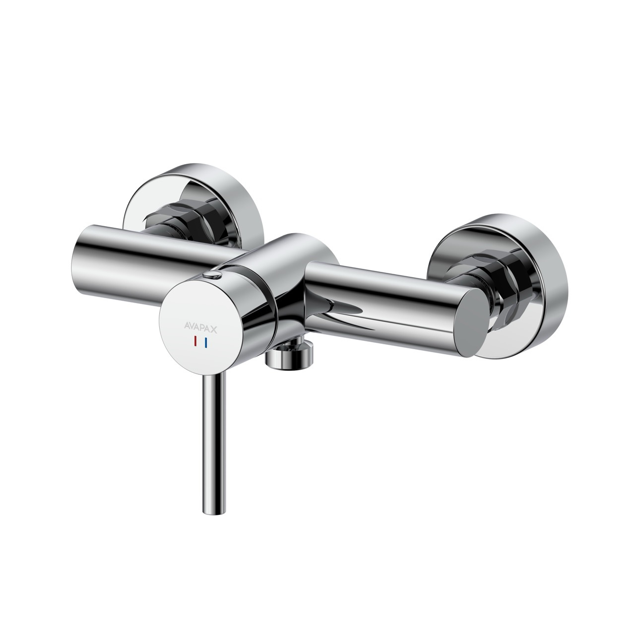 Bateria prysznicowa AVAPAX KSENO chrom – połysk, kod ABKS301111 – widok produktu, montaż ścienny