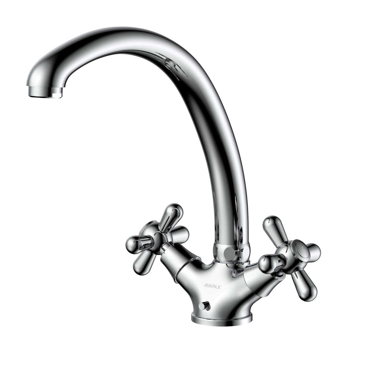 Bateria kuchenna stojąca dwuuchwytowa AVAPAX ZAHARRA chrom połysk ABZA1711O1 – widok produktu