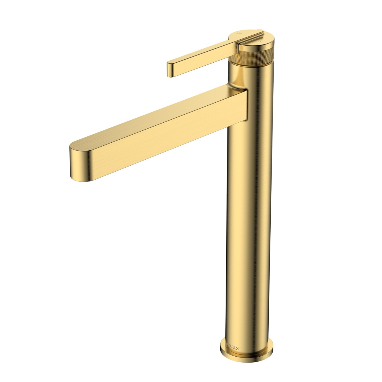 Bateria umywalkowa stojąca wysoka - nablatowa AUREVO AVAPAX, złoty szczotkowany Brushed Gold, kod ABAU131211 – do strefy umywalki