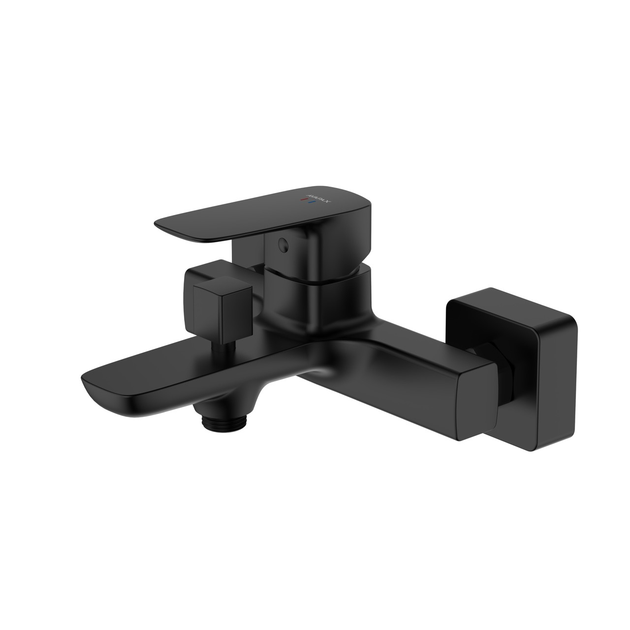 Bateria wannowa ścienna z przełącznikiem natrysku – QANIX – czarny mat – kod ABQA211311 – widok produktu