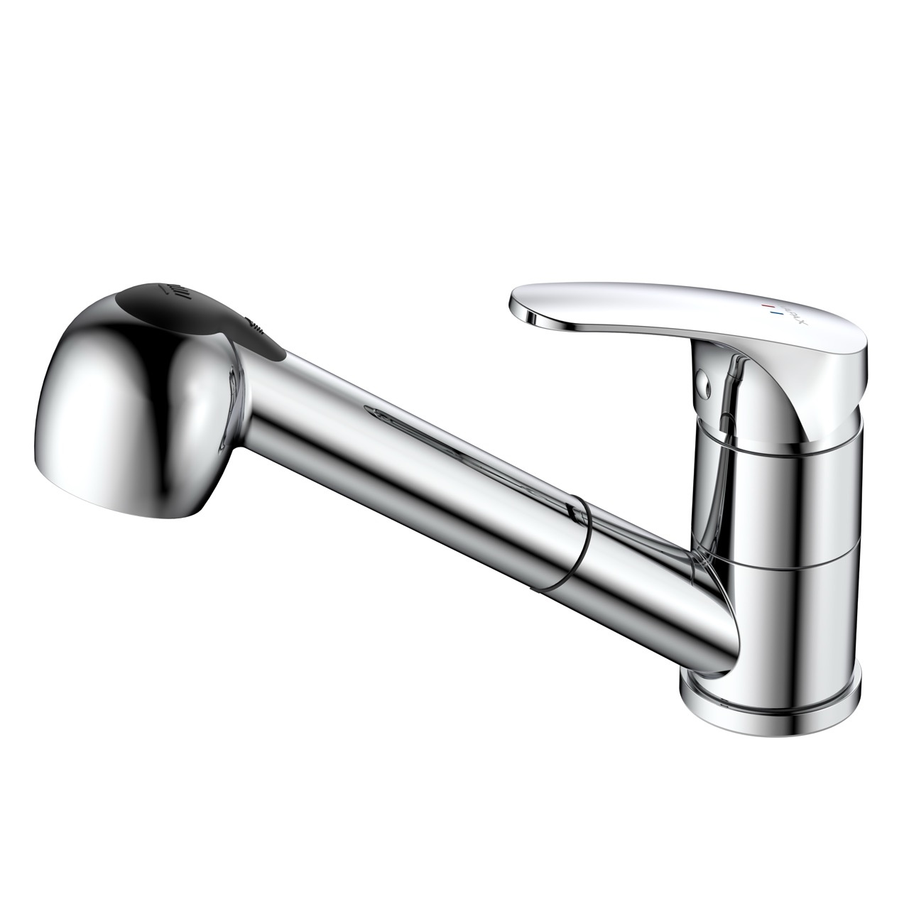 Bateria kuchenna stojąca z wyciąganą wylewką, dwa rodzaje strumienia – kolekcja ONCLO AVAPAX, chrom (połysk), ABON7211W1, widok produktu