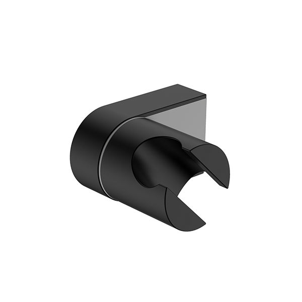 Uchwyt punktowy AVAPAX RONDE czarny mat AURO121311 – uchwyt prysznicowy ścienny, kolekcja RONDE