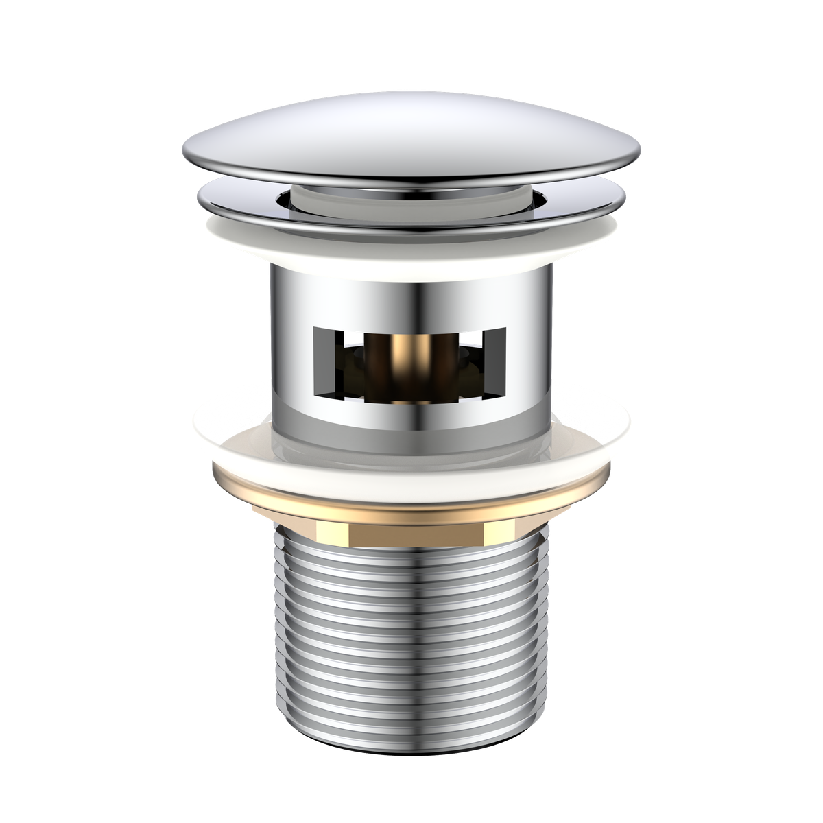 Korek Click Clack do umywalki z przelewem – AVAPAX HYDRONE, chrom połysk, kod AKHY121111 – widok produktu