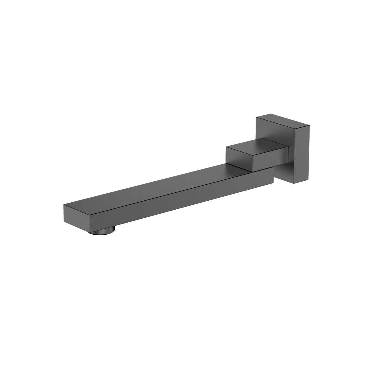 Wylewka wannowa do baterii podtynkowych – CUBE – Gun Metal mat – kod AYCU221411 – widok produktu