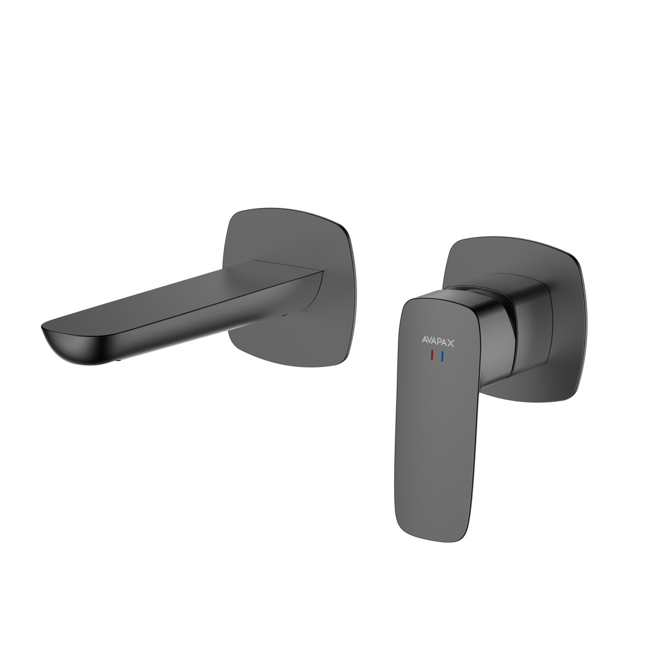 Bateria umywalkowa podtynkowa AVAPAX QANIX gun metal mat ABQA141411 – widok produktu