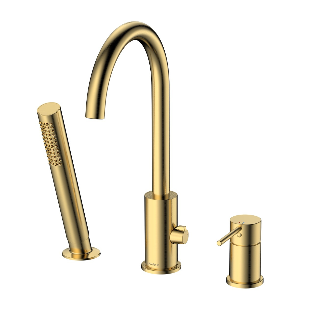 Bateria wannowa 3-otworowa – kolekcja ULTIMATE – złoto szczotkowane Brushed Gold – kod ABUL231221 – widok produktu