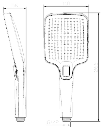 Słuchawka prysznicowa 3F - trzyfunkcyjna