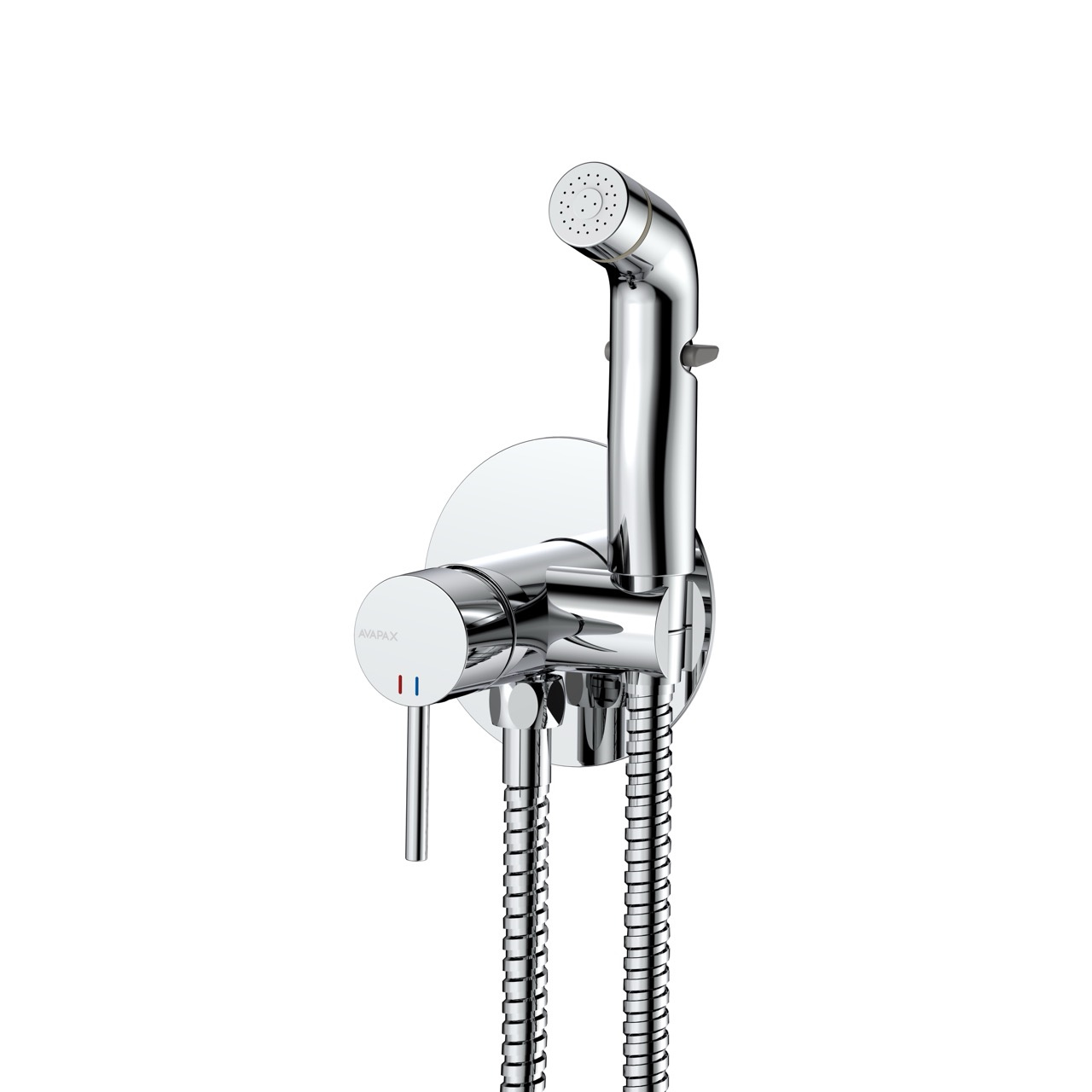 Bateria bidetowa podtynkowa z wężem i słuchawką typu bidetka – seria ULTIMATE – chrom – ABUL4111B1 – widok produktu