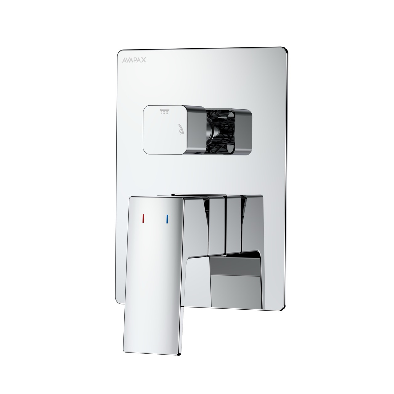 Bateria prysznicowo wannowa podtynkowa dwufunkcyjna AVAPAX VELLANO, chrom połysk, kod ABVE521111 – do wanny i prysznica