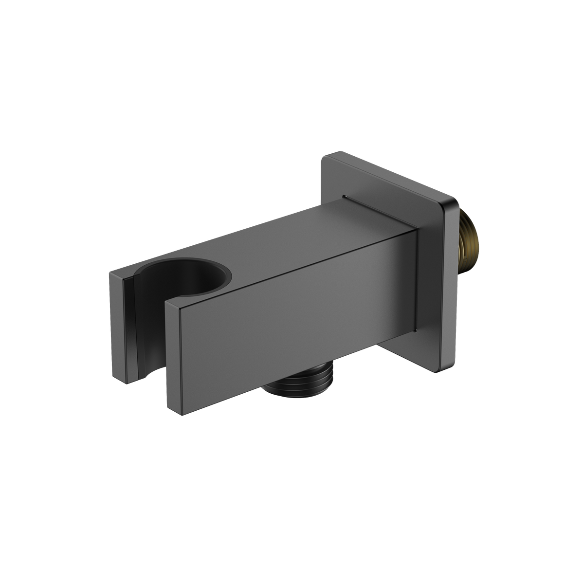 Przyłącze kątowe z uchwytem na słuchawkę proste – CUBE – gun metal mat – APCH121411 – widok produktowy 1