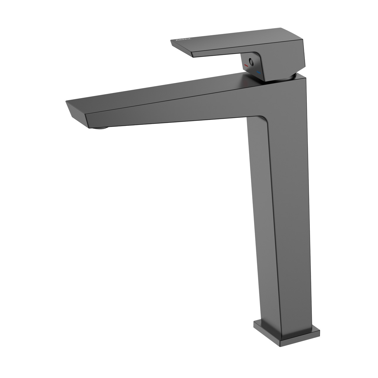 Bateria umywalkowa stojąca wysoka - nablatowa AVAPAX VELLANO gun metal mat ABVE131412 do umywalki nablatowej