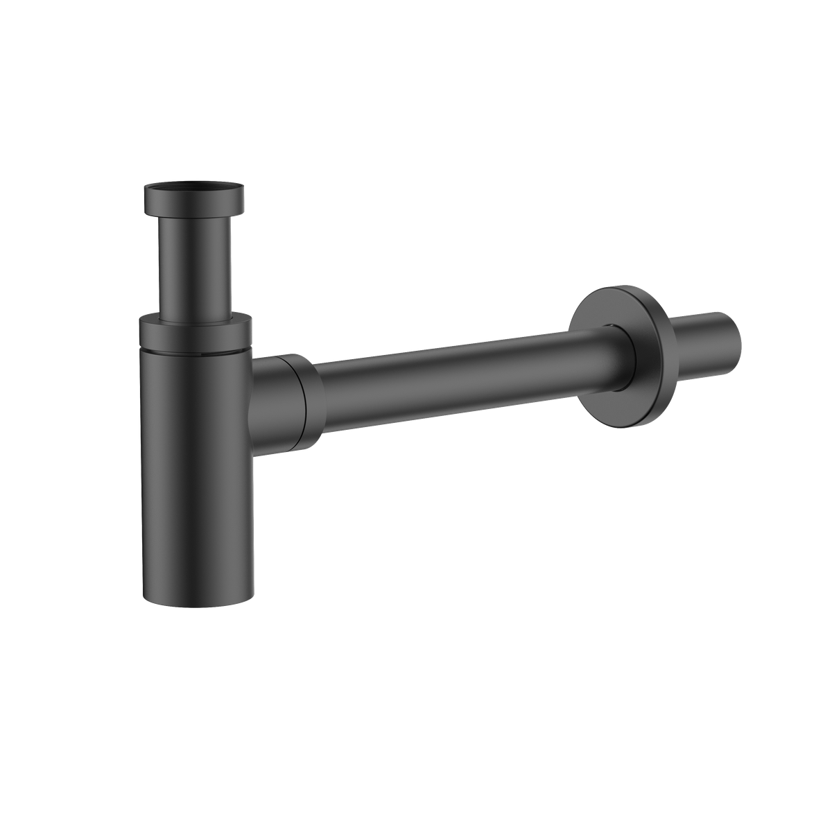 Syfon umywalkowy butelkowy stal nierdzewna – RONDE – gun metal, mat – kod AFRO111411 – widok ogólny