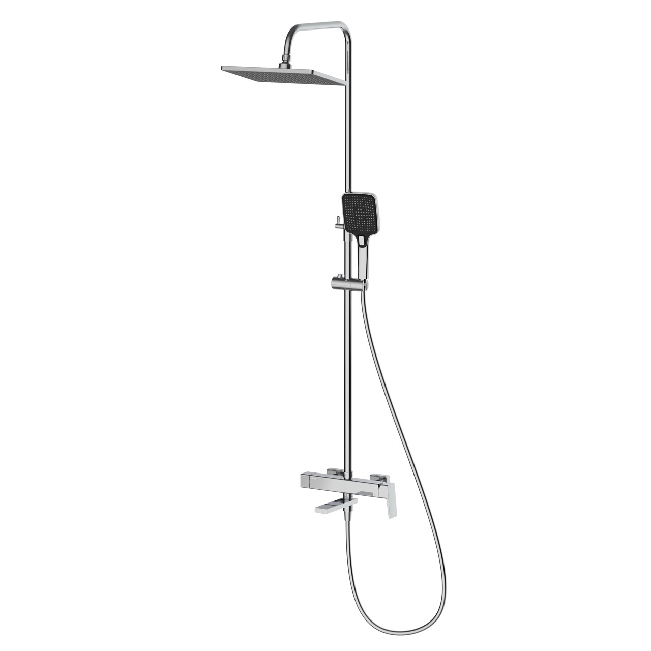 Deszczownica z baterią prysznicowo wannową trzyfunkcyjną – kolekcja VELLANO – chrom połysk – kod ADVE6311H1 – widok produktu