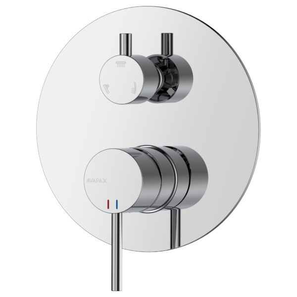 Bateria prysznicowo wannowa podtynkowa trzyfunkcyjna – ULTIMATE – chrom połysk – ABUL5311C1 – widok produktu