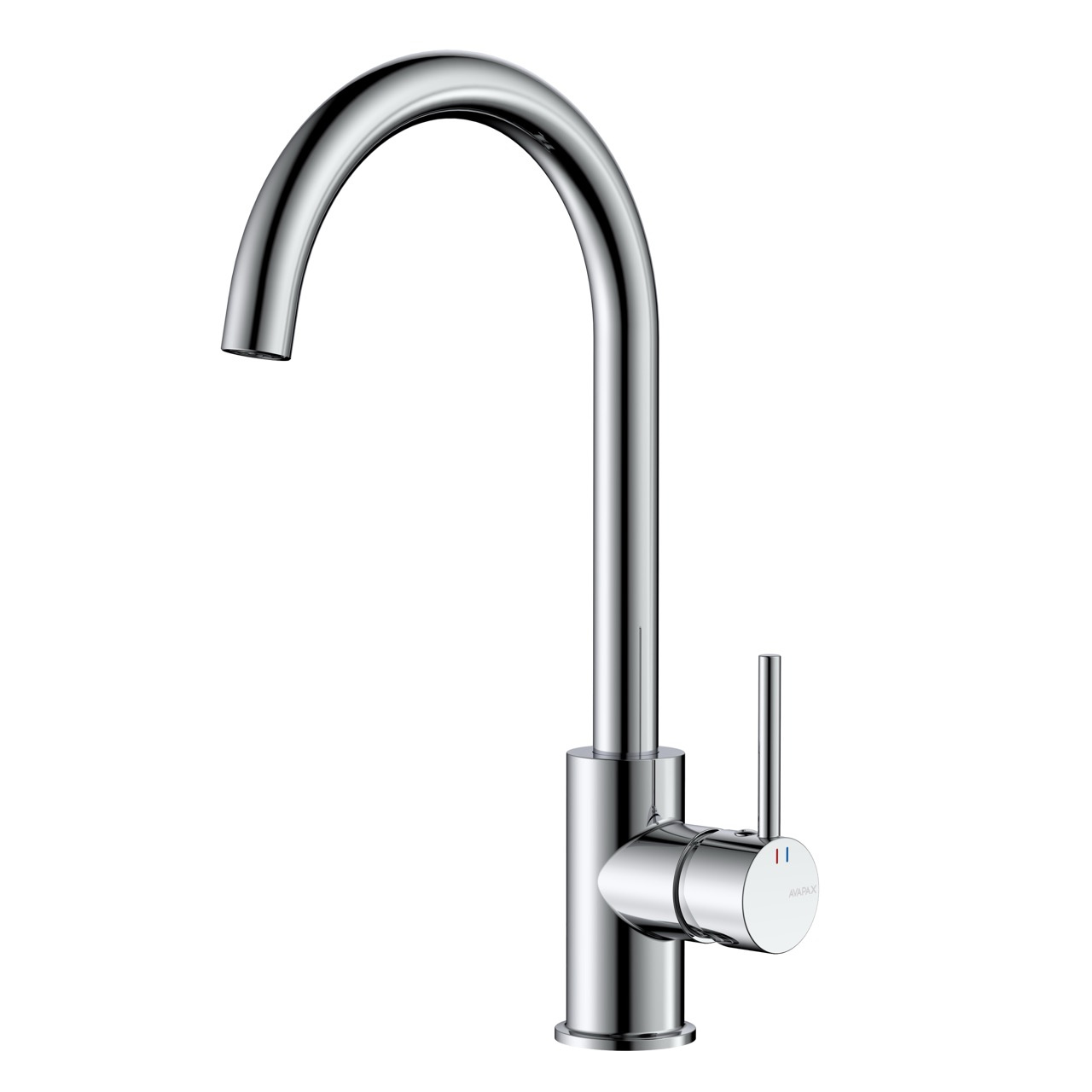 Bateria kuchenna stojąca z wylewką U – kolekcja LAPUR – Chrom błyszczący – kod ABLA7116O1 – kuchnia