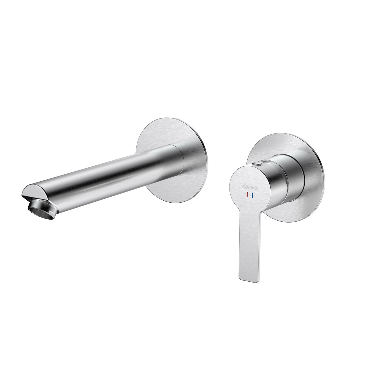 AVAPAX MISTELLA bateria umywalkowa podtynkowa stal szczotkowana ABMI141511 do umywalki, montaż podtynkowy, Brushed Steel