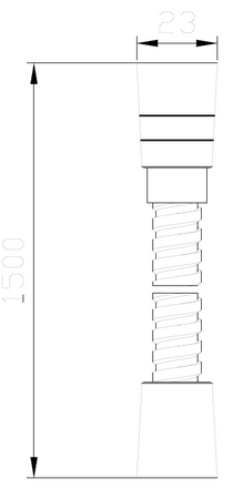 Wąż prysznicowy stalowy - 150 cm