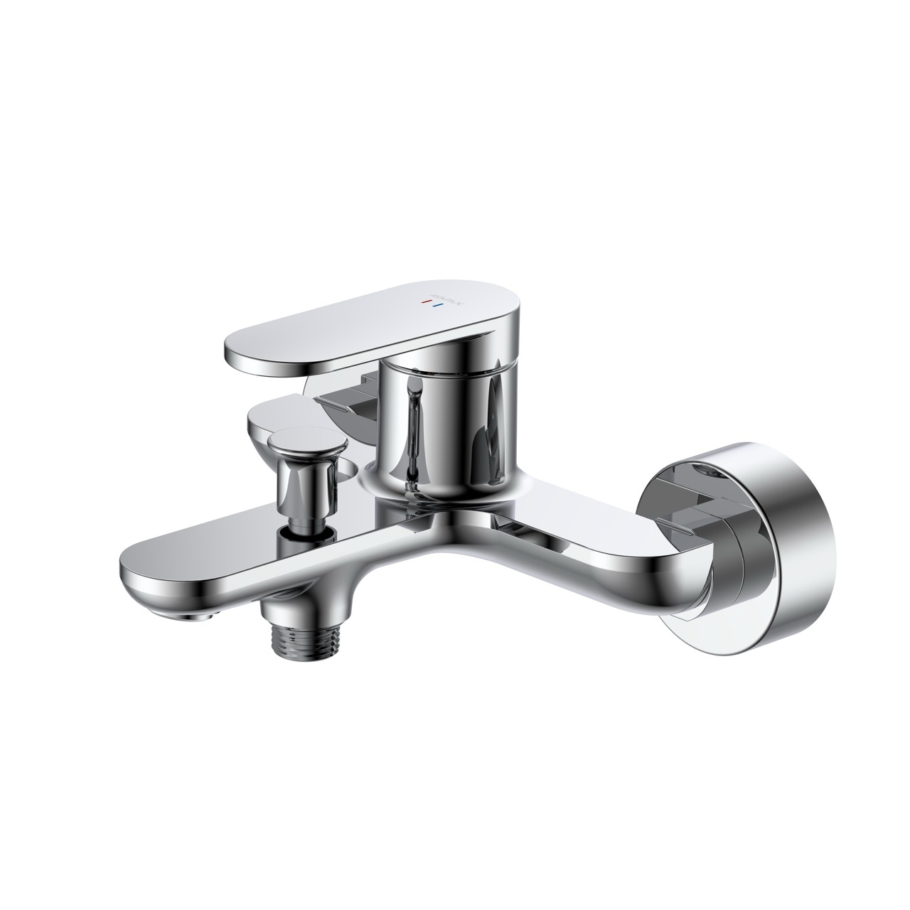 Bateria wannowa ścienna z przełącznikiem natrysku AVAPAX LUNEPO, kolor chrom połysk, kod ABLU211111 – widok produktu