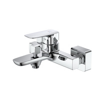 Bateria wannowa ścienna z przełącznikiem natrysku