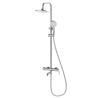 Deszczownica z baterią prysznicowo wannową trzyfunkcyjną