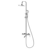 Deszczownica z baterią prysznicowo wannową trzyfunkcyjną