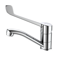 Bateria umywalkowa stojąca z ruchomą wylewką i dźwignią Medico