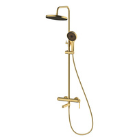 Deszczownica z baterią prysznicowo wannową trzyfunkcyjną