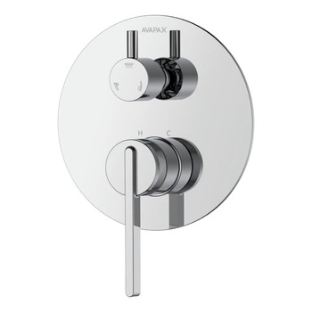 Bateria prysznicowo wannowa podtynkowa trzyfunkcyjna