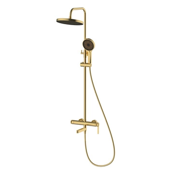 Deszczownica z baterią prysznicowo wannową trzyfunkcyjną