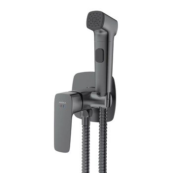 Bateria bidetowa podtynkowa z wężem i słuchawką typu bidetka