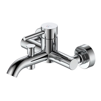 Bateria  wannowa ścienna z przełącznikiem natrysku